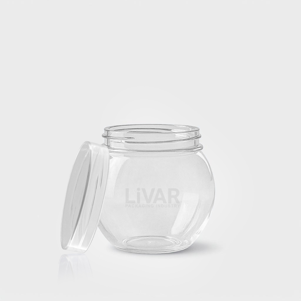 Livar Round PET Jar 500ml