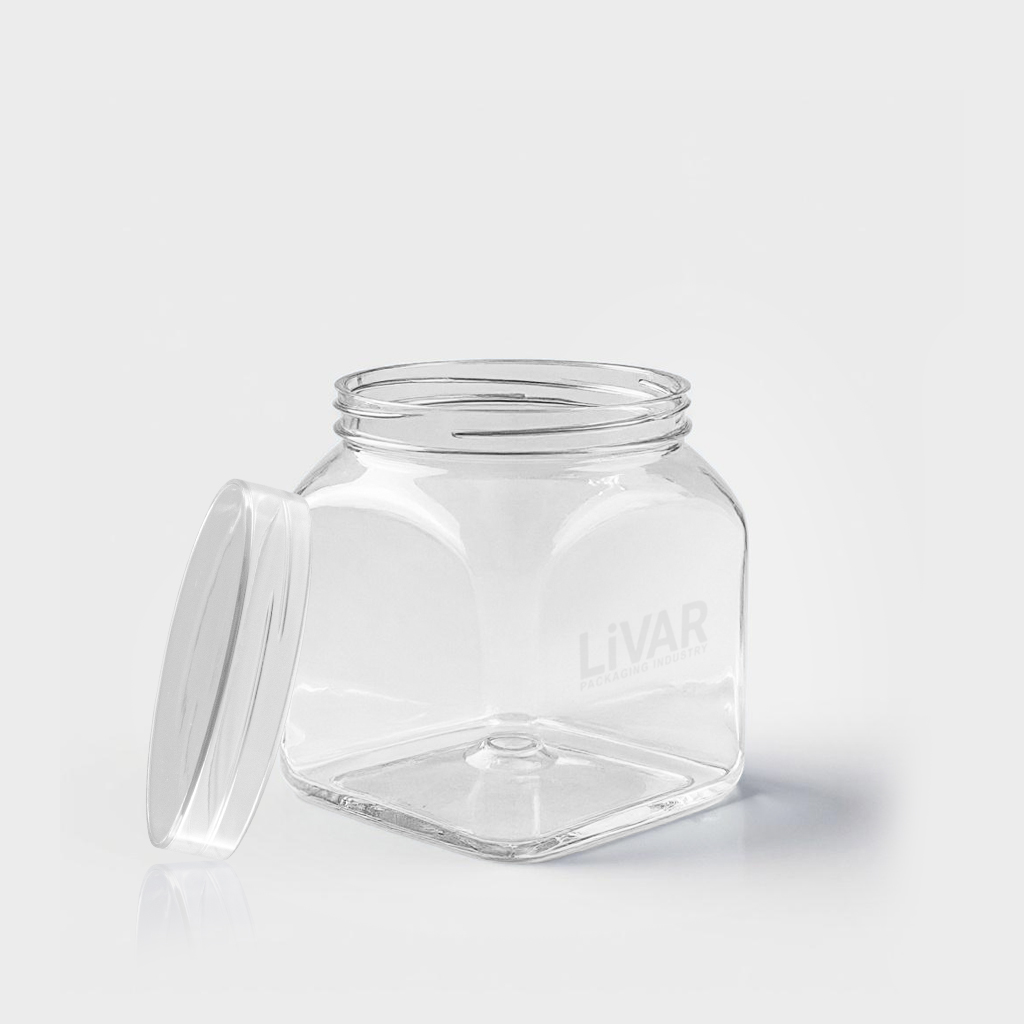 Livar Square PET Jar 500ml